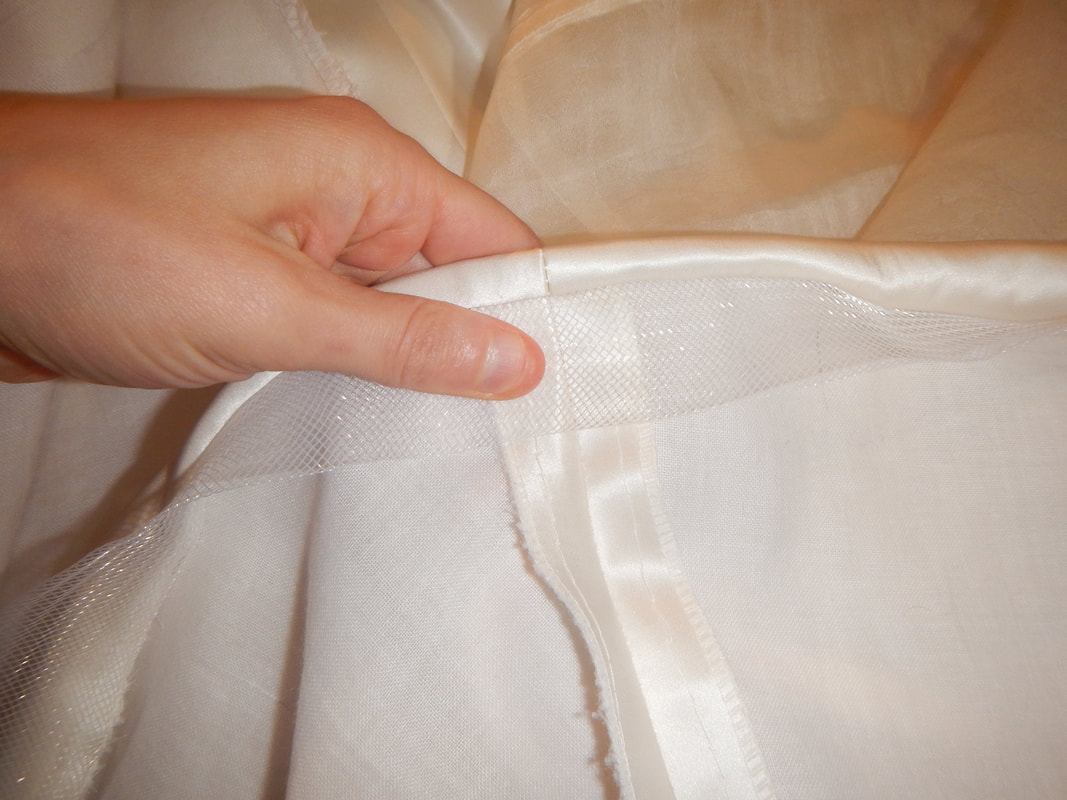 HEMMING YOUR DRESS WITH HORSEHAIR BRAID  DIY HOW TO SEW HORSEHAIR  FINISHING #helloangel.design 